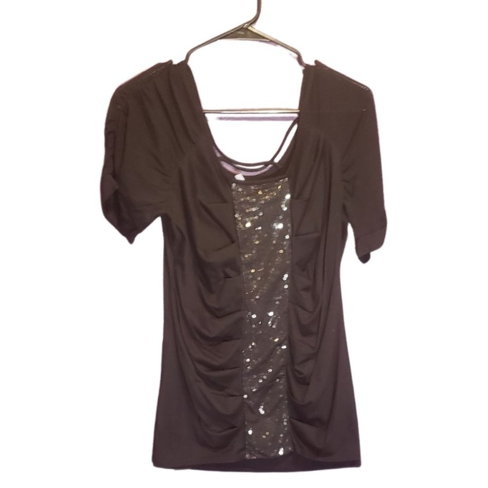 Studio Y XL black dress shirt